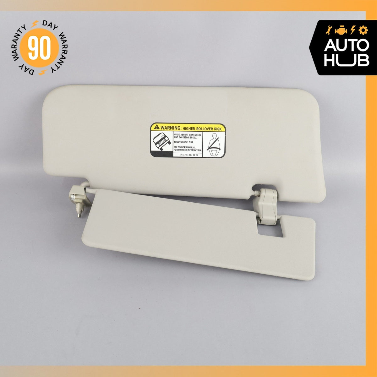 06-12 Mercedes W164 ML63 AMG GL550 Sun Visor Sunvisor Front Left Side Gray OEM - photo 7