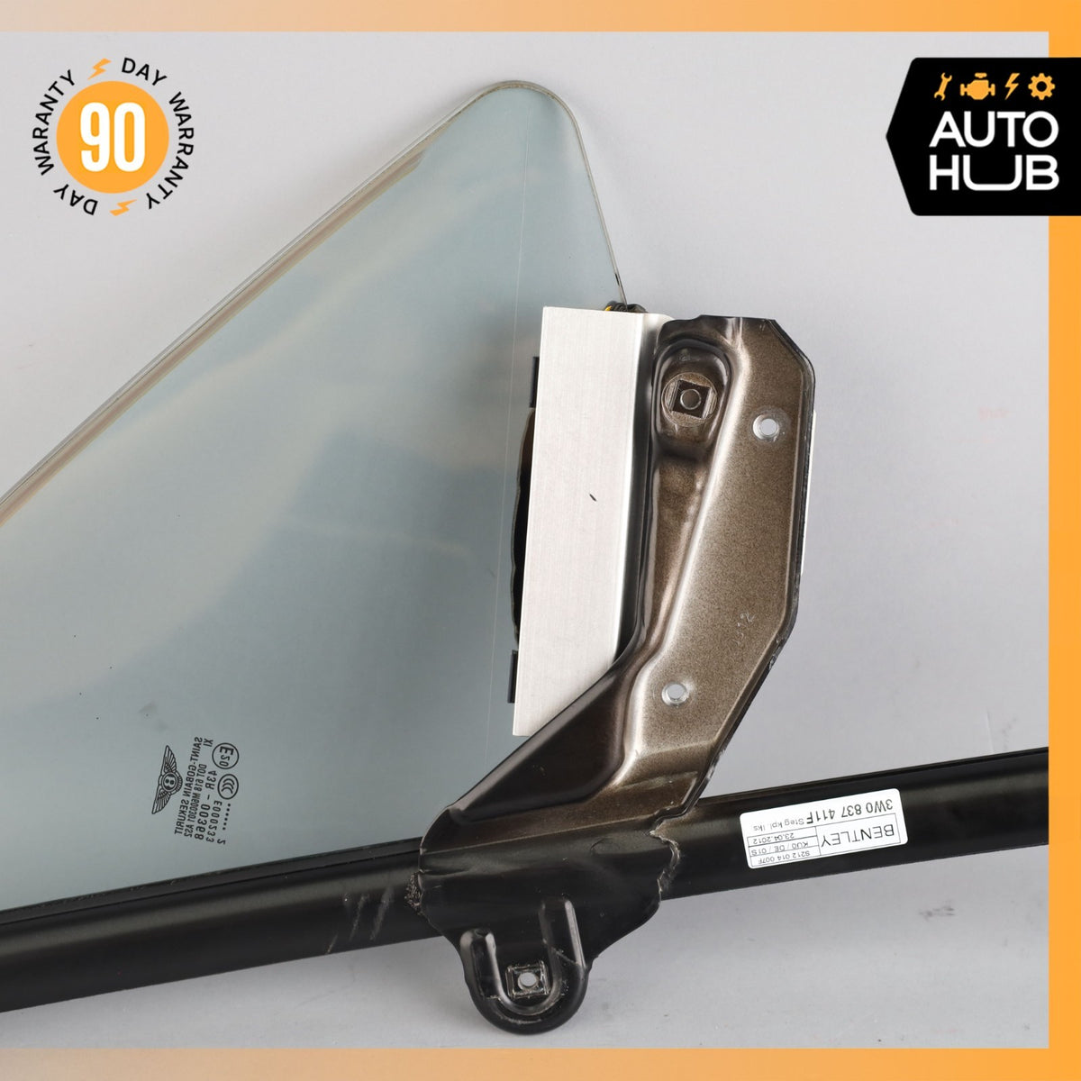 03-17 Bentley Continental GT Front Left Side Door Vent Window Glass OEM - photo 10