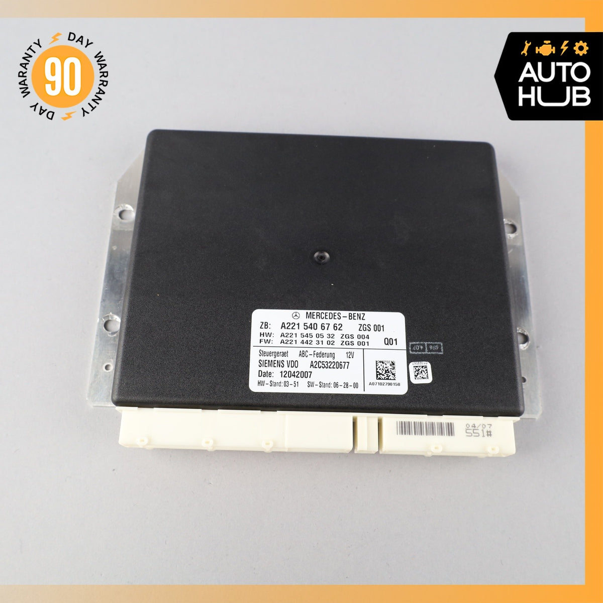 Mercedes W221 S63 S600 Active Body Control ABC Suspension Module Control OEM - photo 7