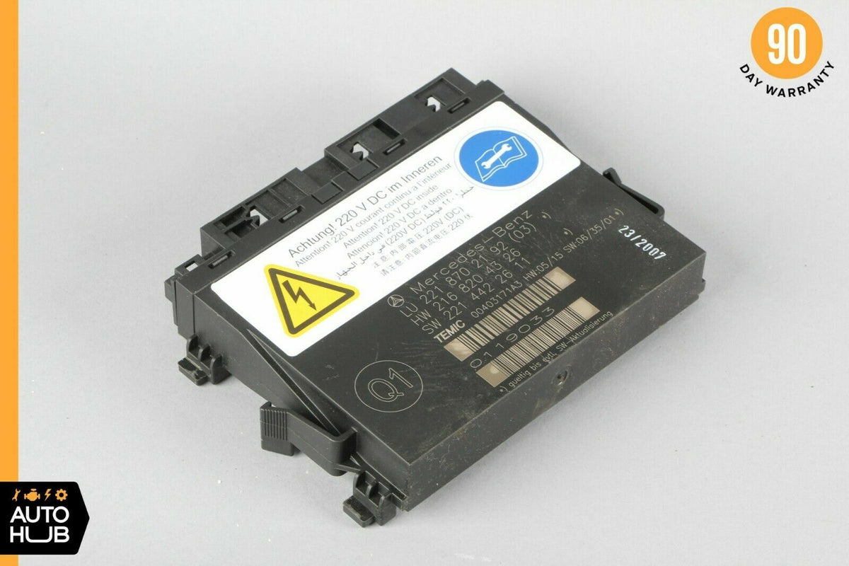 07-10 Mercedes W221 S550 S63 Front Left or Right Seat Contour Control Module OEM - photo 1