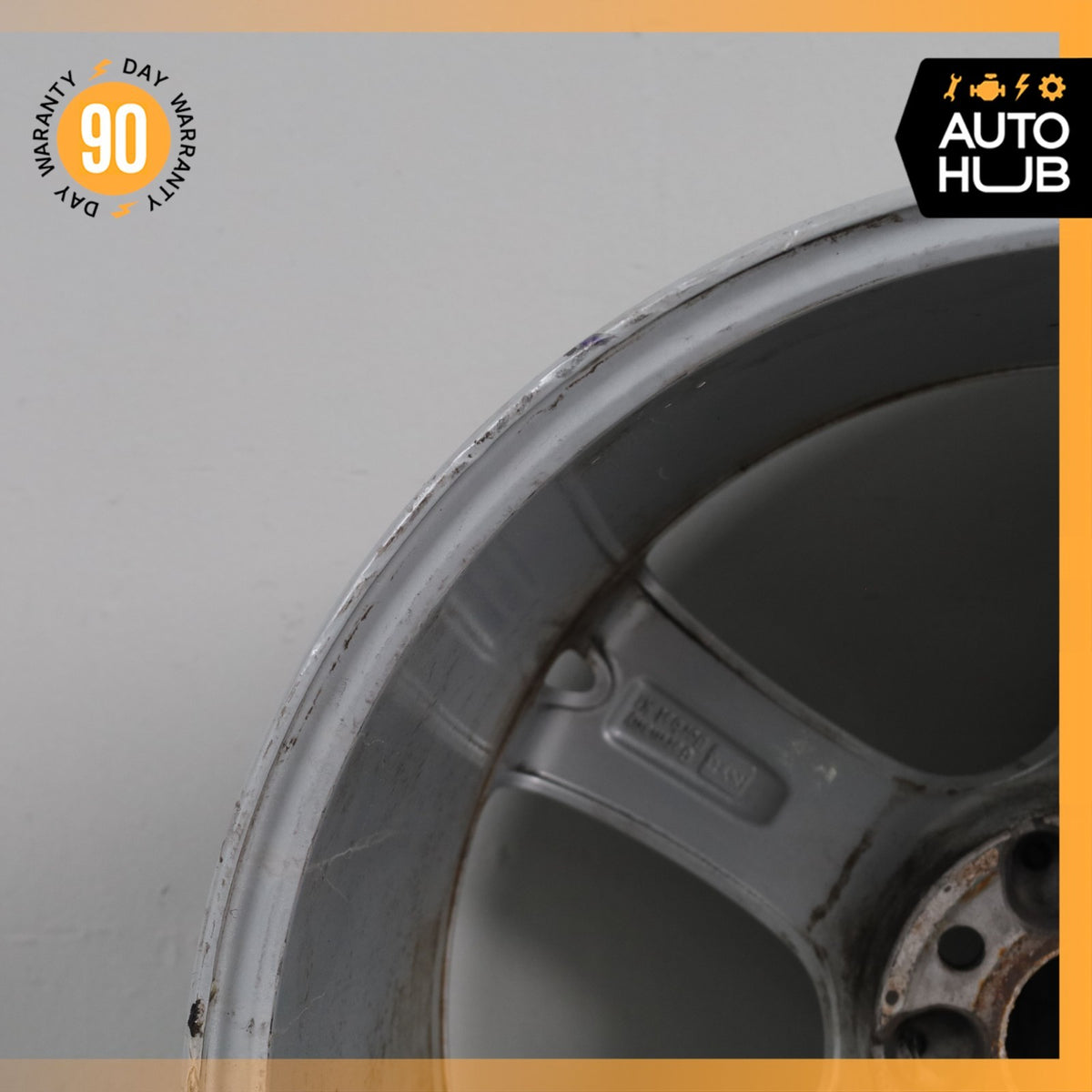 Mercedes W221 S550 CL550 S400 9.5 x 19 19" Rear Wheel Rim Silver 2214015902 OEM - photo 8