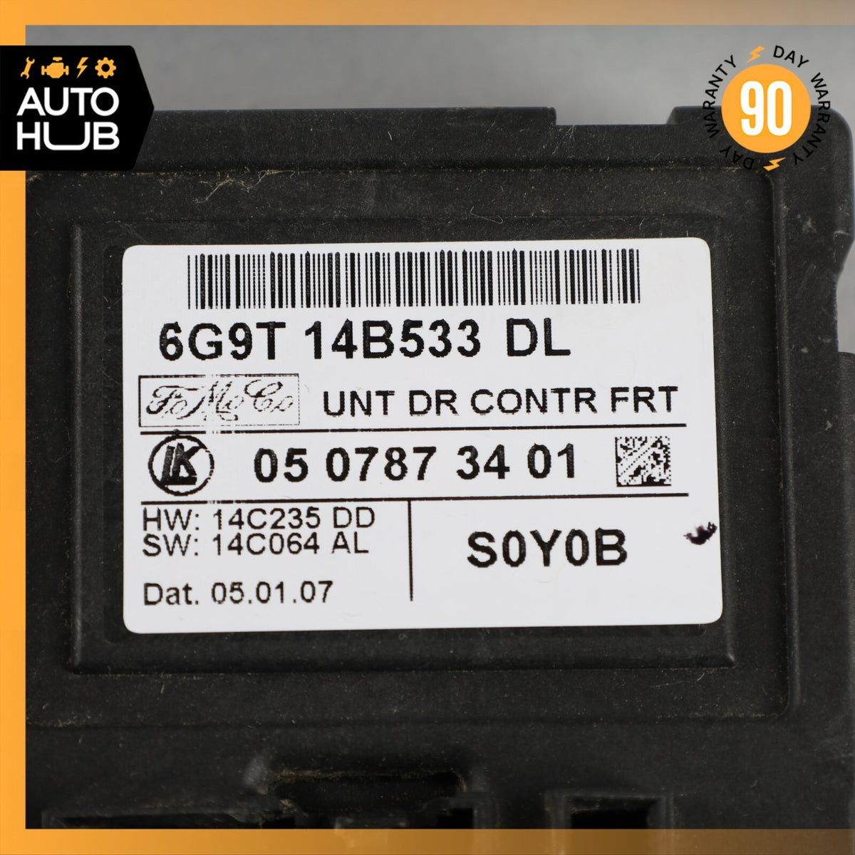 2007 Jaguar X150 XKR Front Left Side Door Control Module 6G9T14B533DL OEM - photo 7