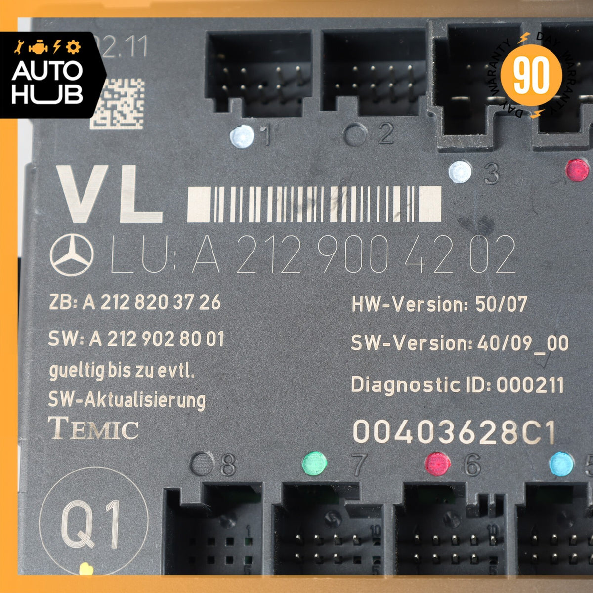 08-18 Mercedes W204 C300 SLK350 E400 Front Left Side Door Control Module OEM - photo 7