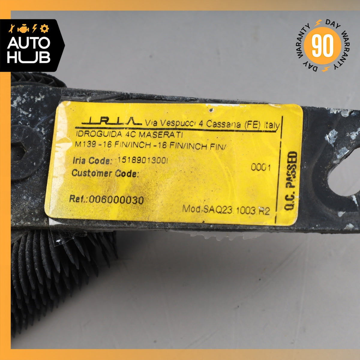 04-08 Maserati Quattroporte M139 4.2L Power Steering Cooler Radiator OEM 84k - photo 14