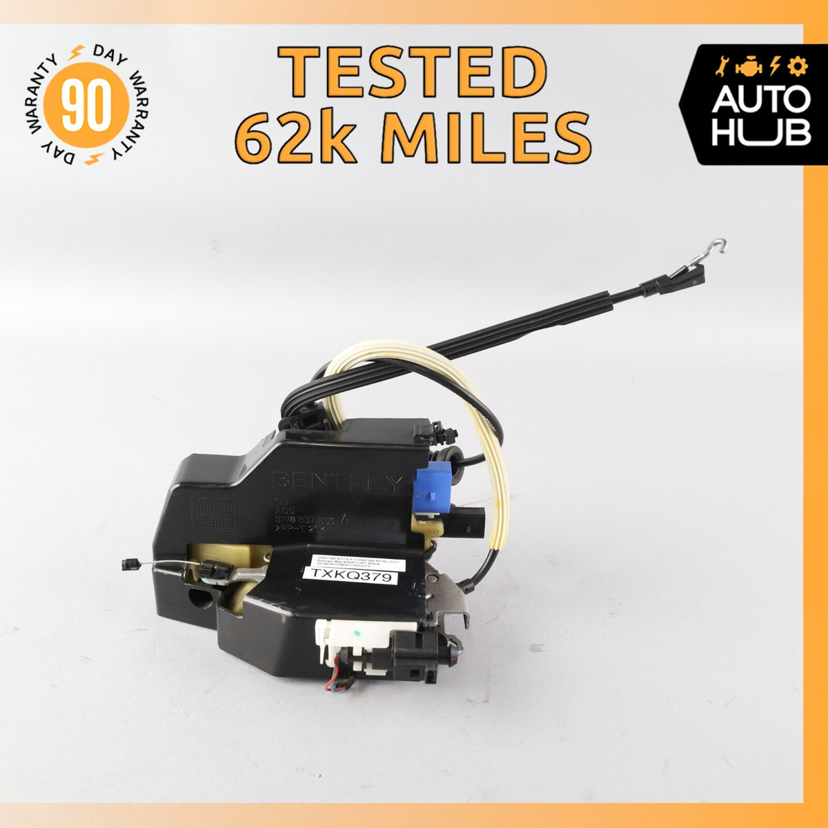 03-10 Bentley Continental GTC Front Right Door Lock Latch Keyless Go OEM - photo 1