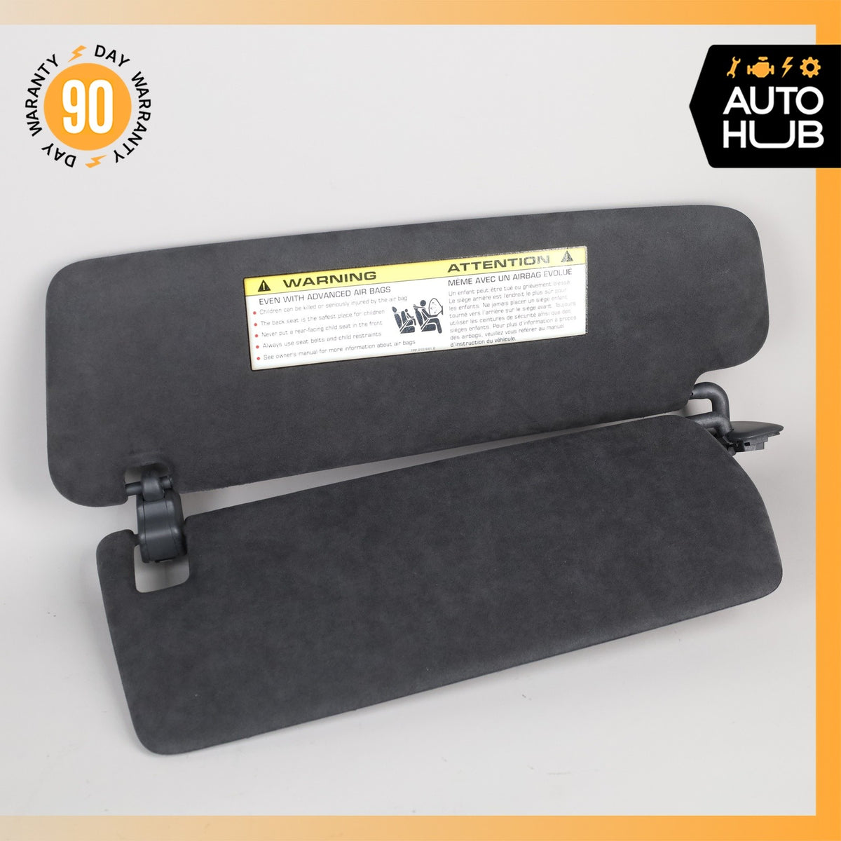 15-18 Porsche Cayenne 958 Turbo Sun Visor Sunvisor Right Side Suede OEM - photo 6