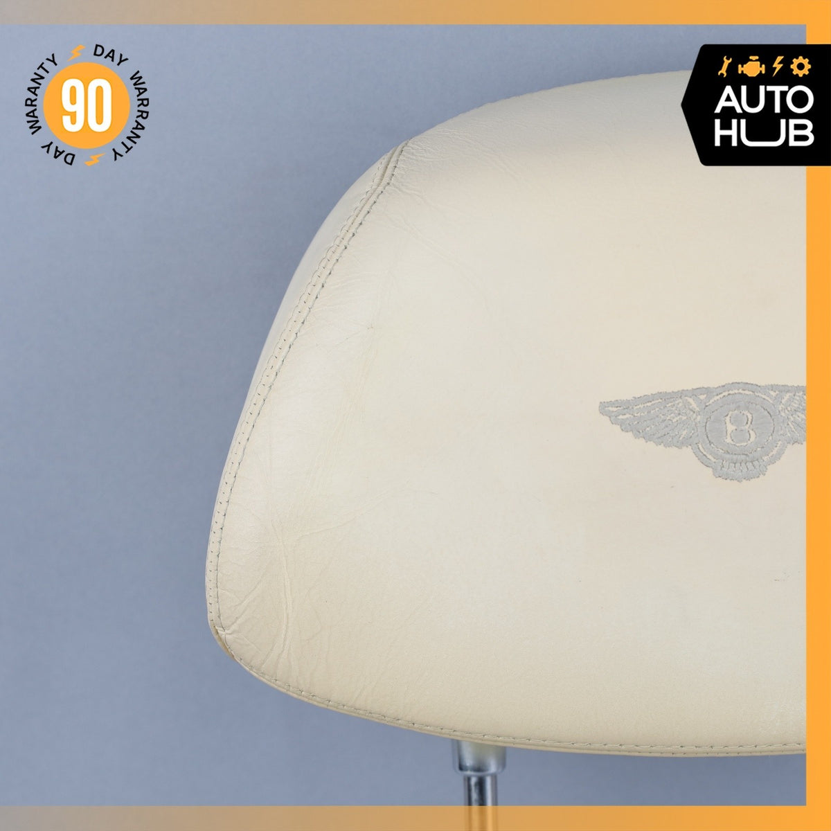Bentley Arnage Front Left or Right Seat Headrest Head Rest Beige OEM 42k - photo 2