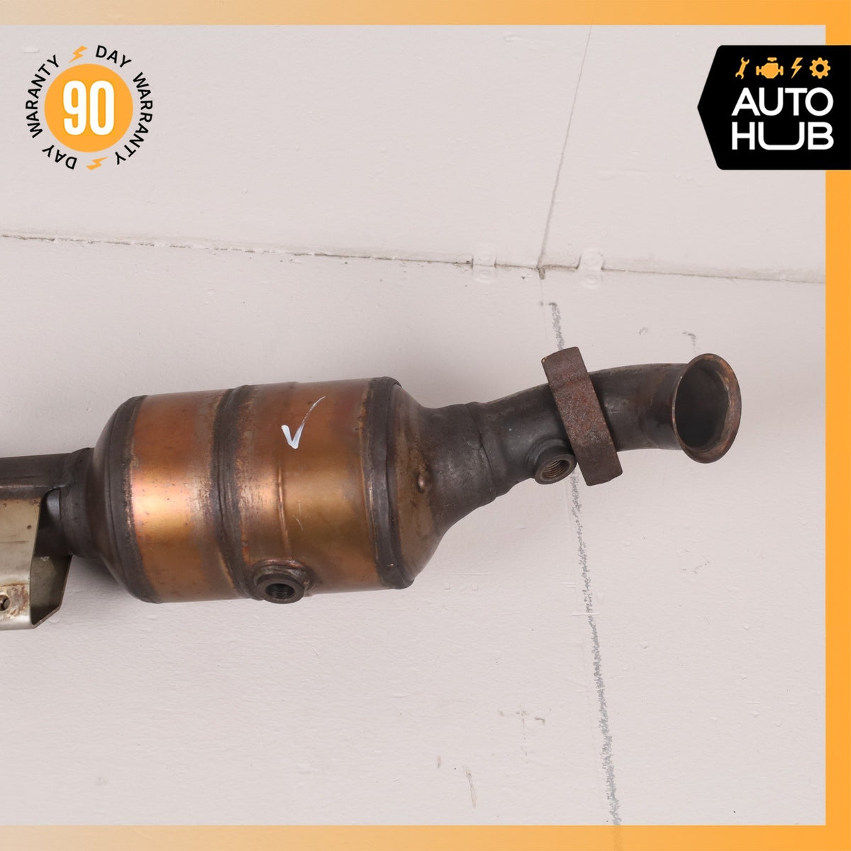 06-11 Mercedes W164 ML350 M272 Engine Left & Right Exhaust Downpipe Set OEM - photo 5
