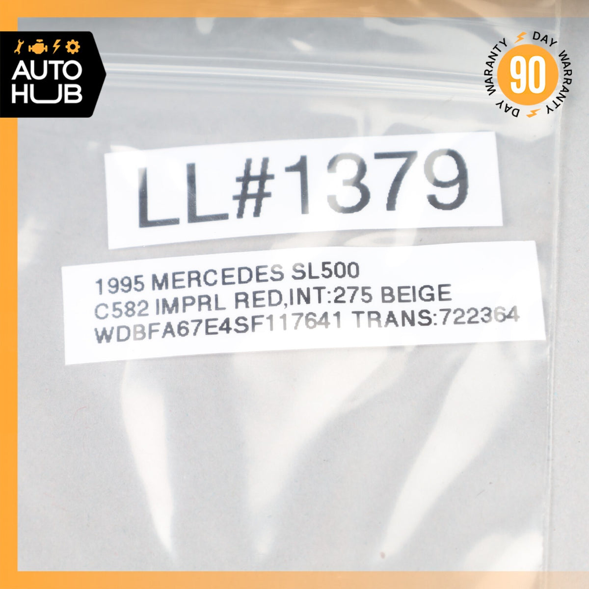 90-02 Mercedes R129 SL500 300SL Antitheft Alarm Switch Button 1248203701 OEM - photo 6