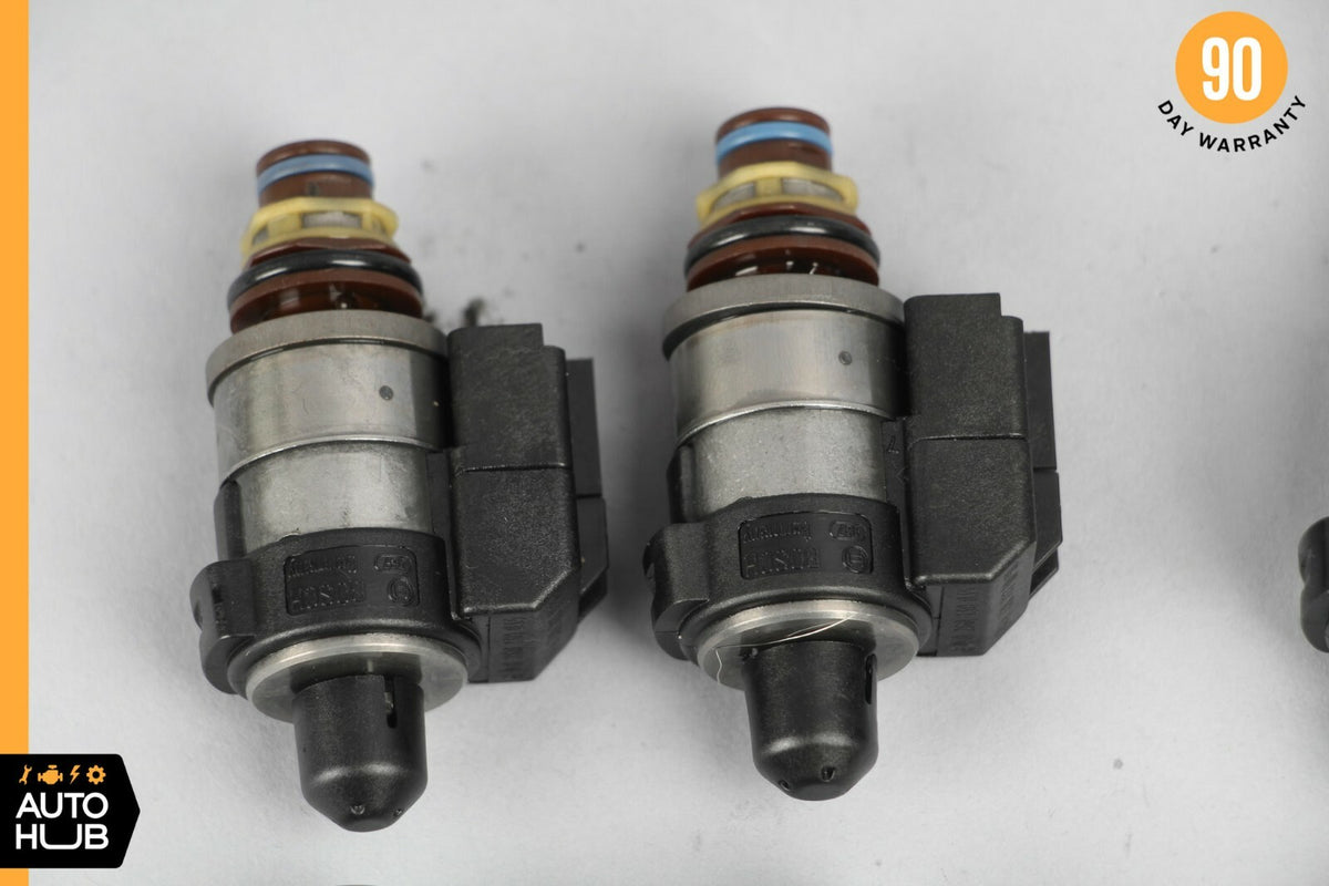 Mercedes S500 CL550 722.9 Transmission Solenoid Valve Blue & Black Caps Set of 8 - photo 9