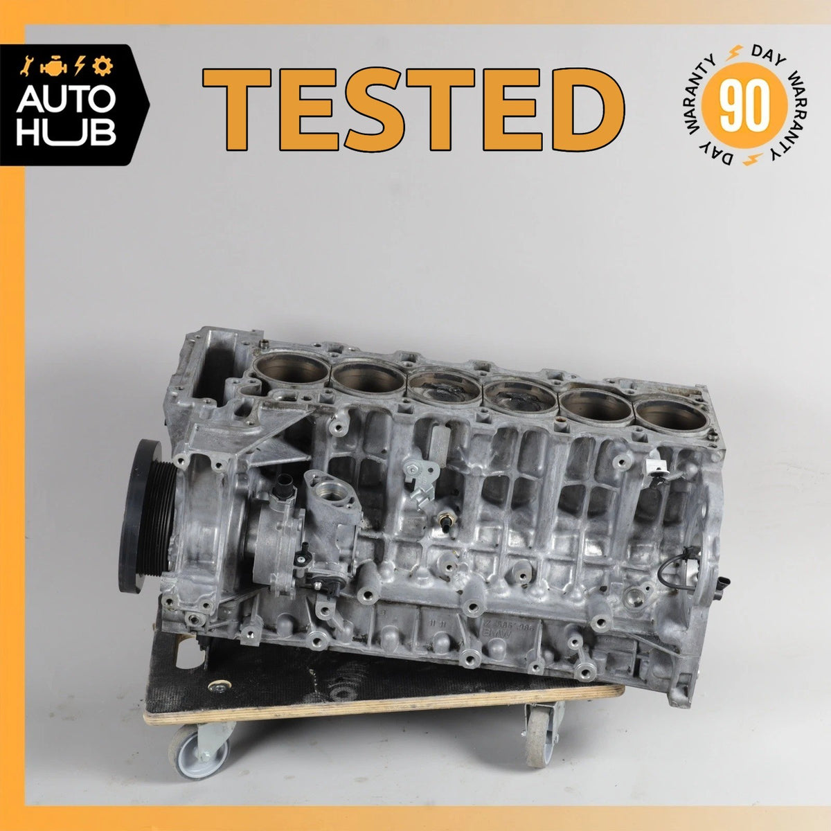 12-19 BMW F01 740i X5 X3 3.0L Straight Six N55B30 Engine Motor Block OEM - photo 1