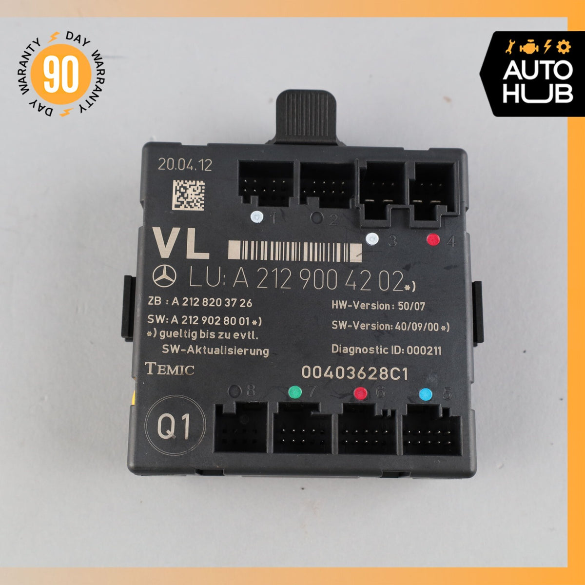08-18 Mercedes W207 E350 C300 SLK350 Front Left Side Door Control Module OEM - photo 8