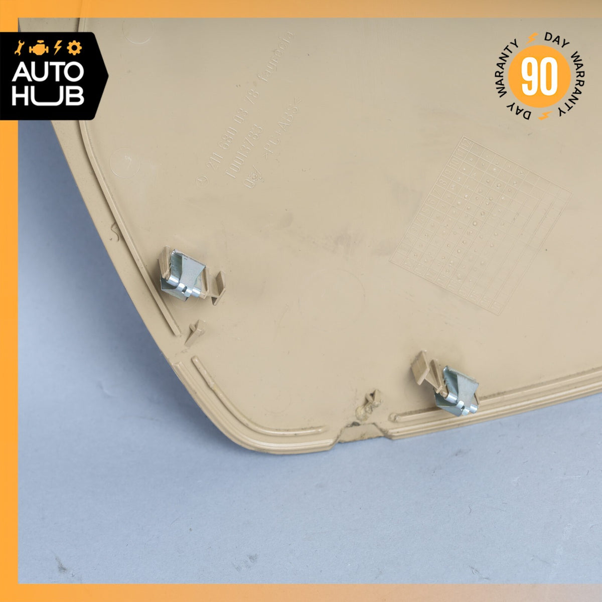 07-09 Mercedes W211 E350 E550 E63 Left Side Dashboard Trim Cover Panel Beige OEM - photo 8