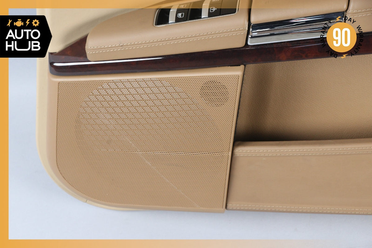 07-09 Mercedes W221 S600 Rear Right Passenger Side Interior Door Panel Beige OEM - photo 8