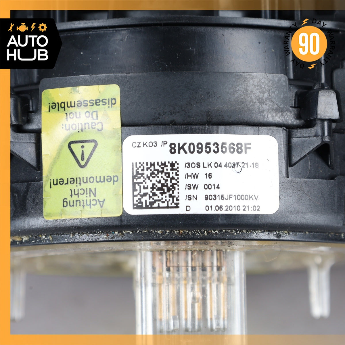 09-12 Audi 8R Q5 Steering Column Control Switch Clockspring OEM - photo 7