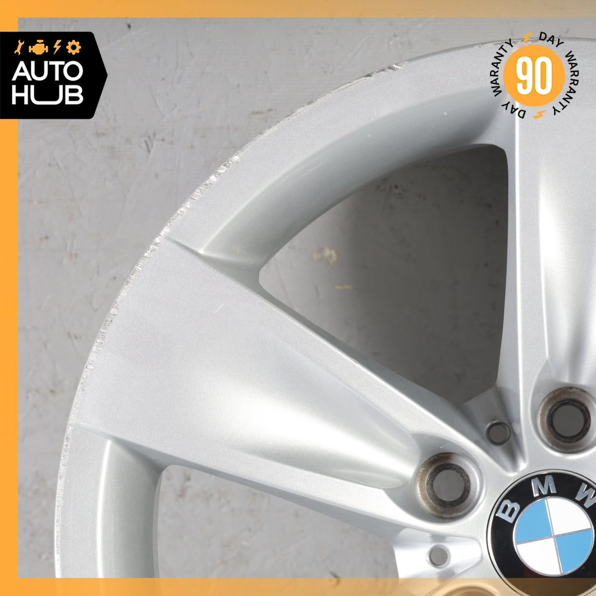 BMW E60 528i 535i 550i 8 x 18 18" Style 246 Wheel Rim Silver 6777349 OEM - photo 2