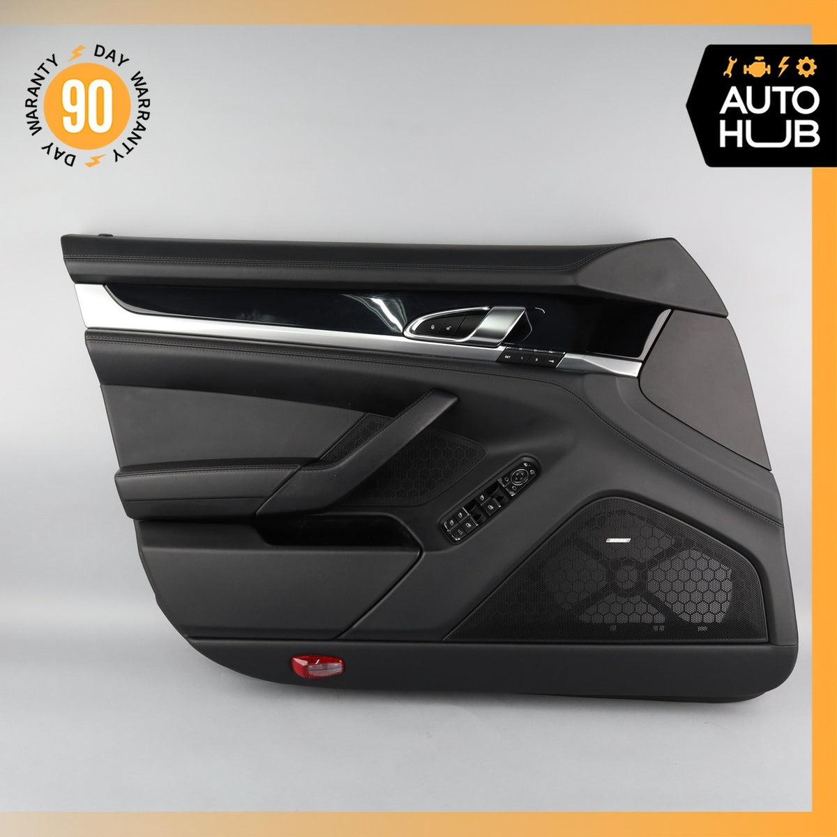 10-16 Porsche Panamera 970 Front Left Interior Door Panel Leather Black OEM 83k - photo 1
