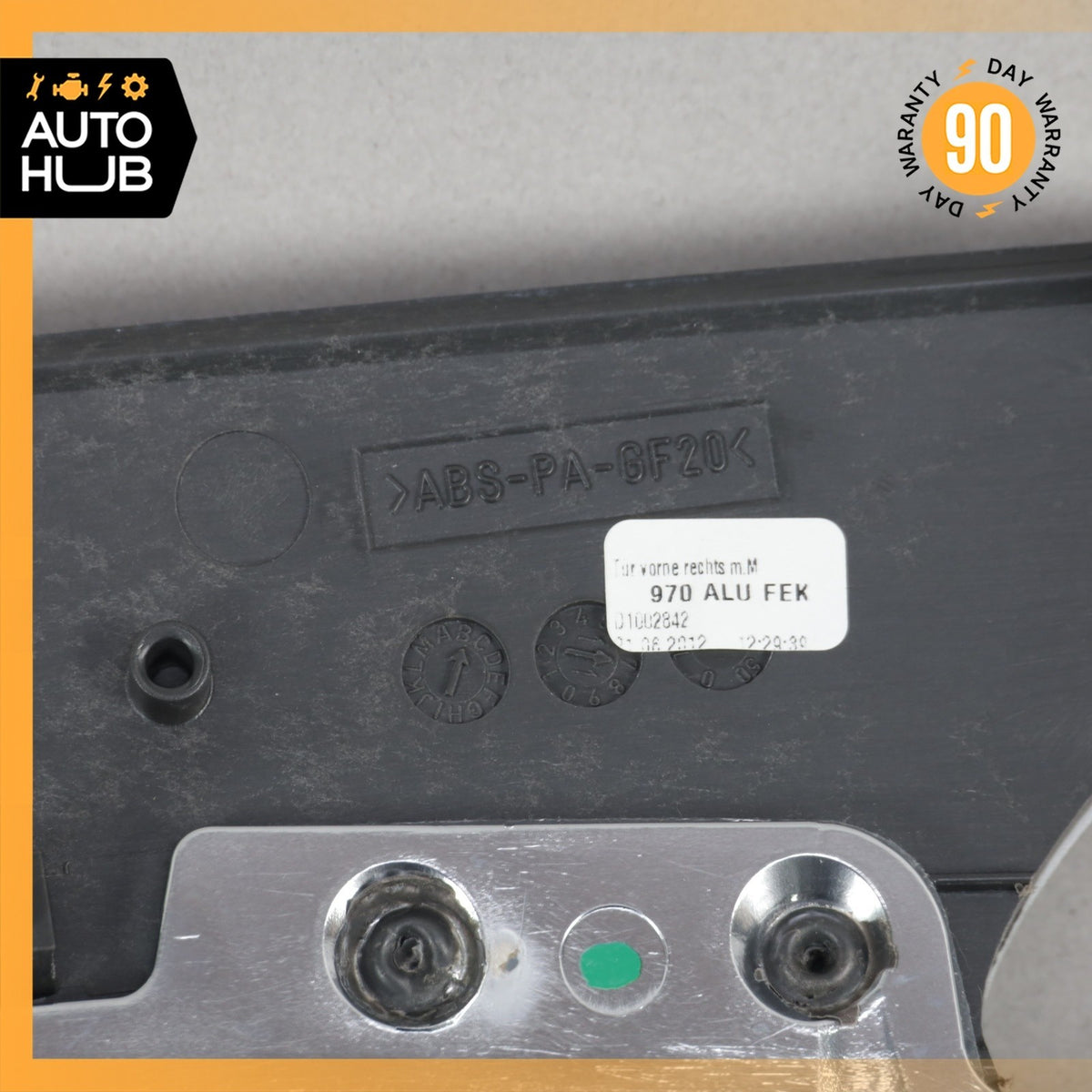Porsche Panamera 970 Front Right Passenger Side Door Panel Molding Aluminium OEM - photo 14