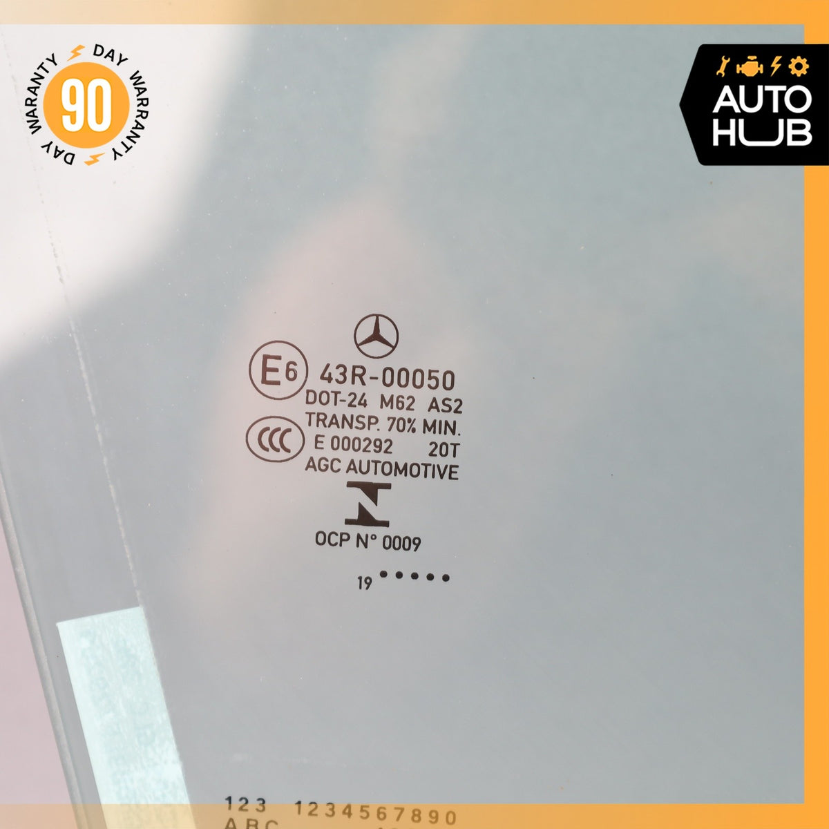 16-22 Mercedes X253 GLC300 Front Right Side Door Window Glass OEM - photo 11