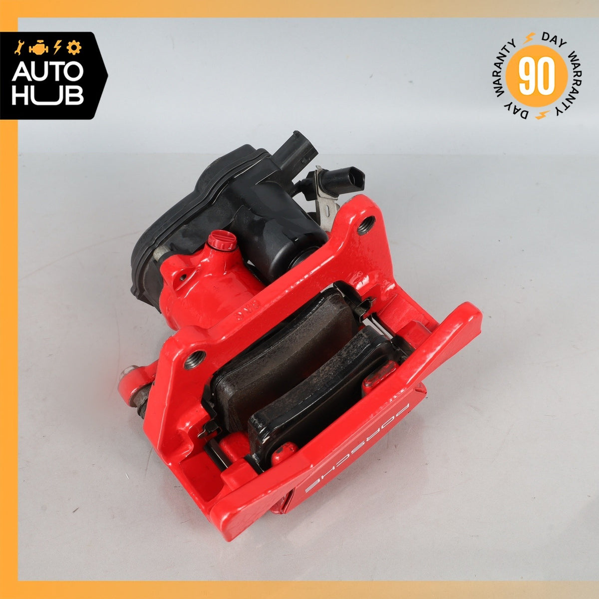 15-25 Porsche Macan 95B Rear Brake Calipers Left & Right Set w/ Actuator Red OEM - photo 18