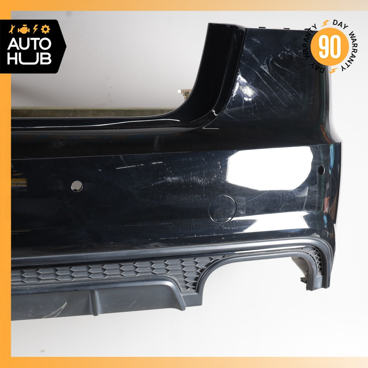 16-18 Audi C7 S6 A6 Rear Bumper Cover Assembly Black OEM 58k - photo 6