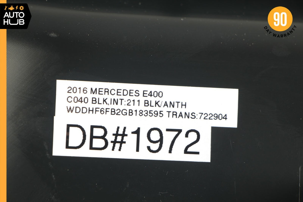 10-16 Mercedes W212 E400 E350 Left Dashboard Dash Cover Panel Trim Black OEM - photo 11