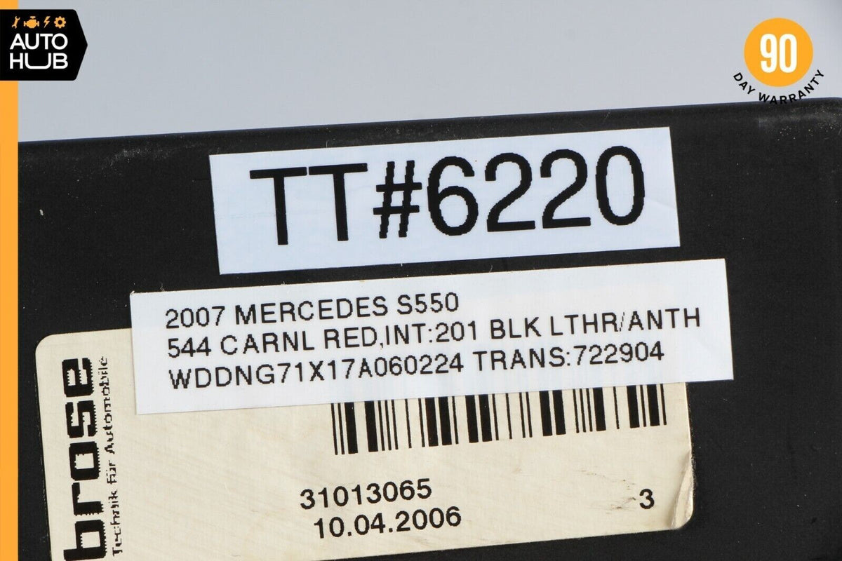 07-13 Mercedes W221 S550 S450 S63 AMG Front Right Side Seat Occupancy Sensor OEM - photo 10