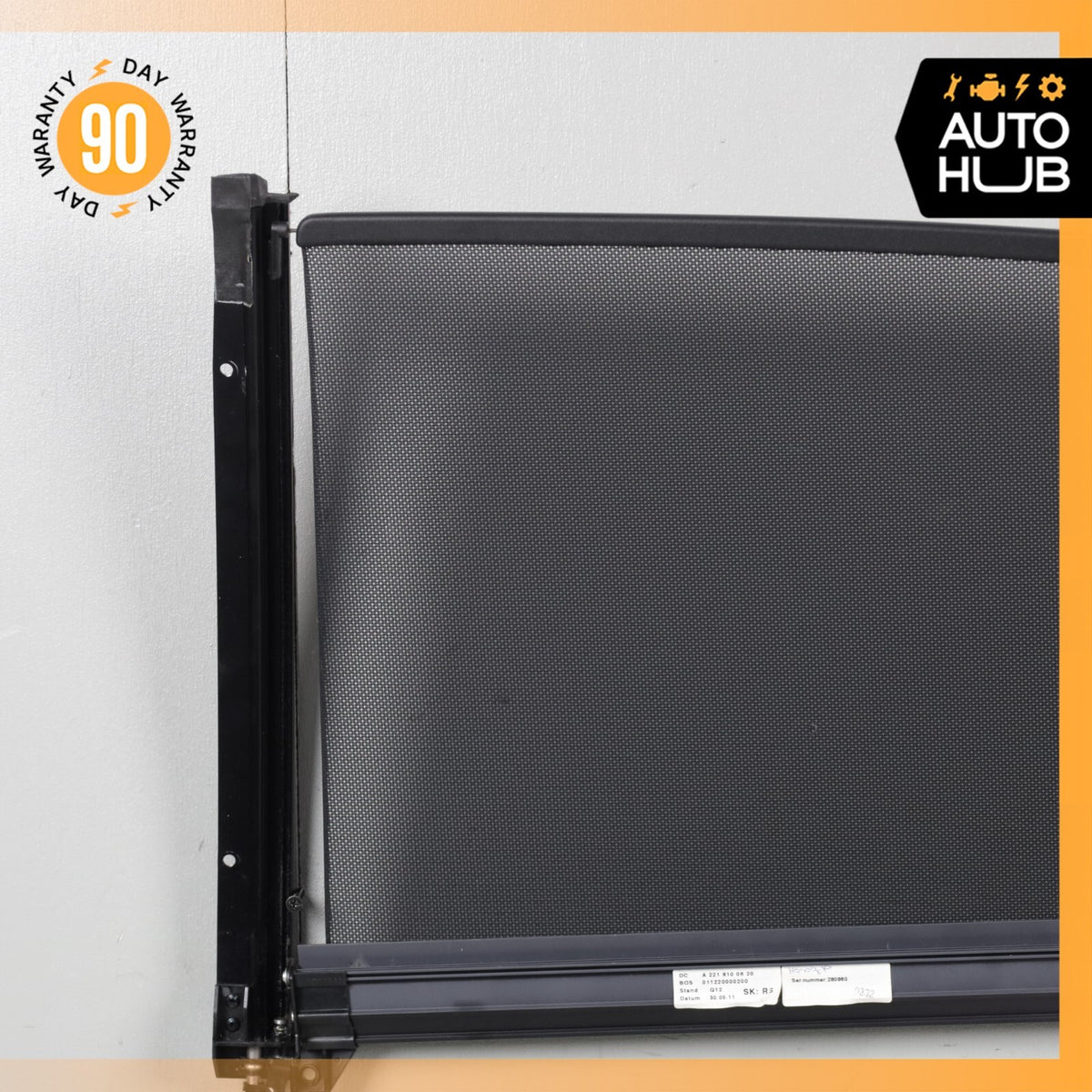 07-13 Mercedes W221 S63 S400 Rear Right Side Door Window Sun Shade Sunshade OEM - photo 10