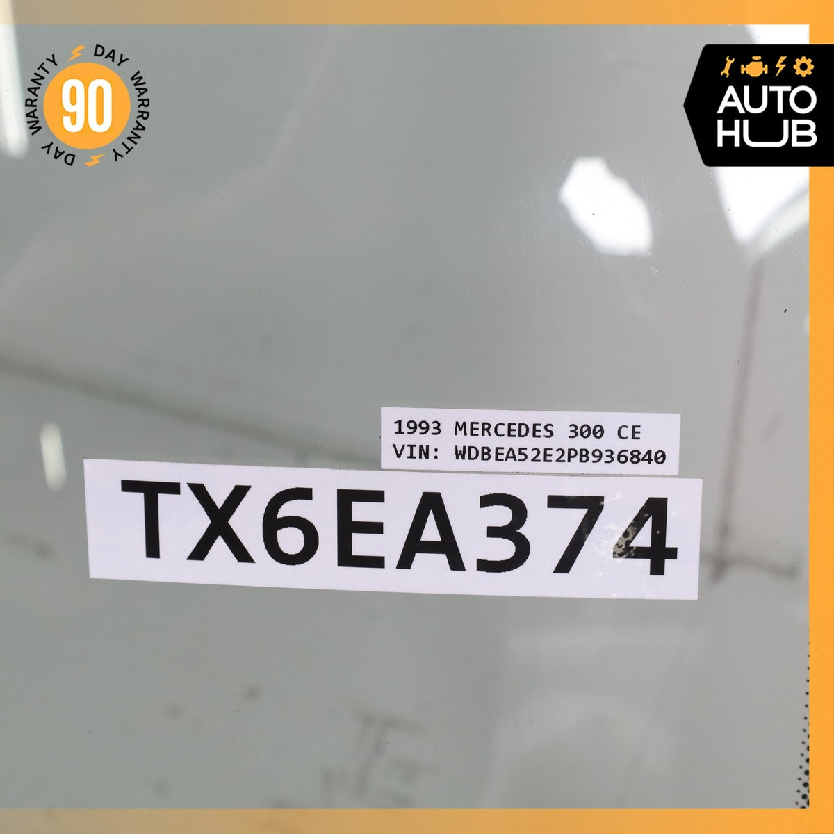 88-95 Mercedes W124 300CE E320 Front Windshield Wind Shield Glass OEM - photo 20