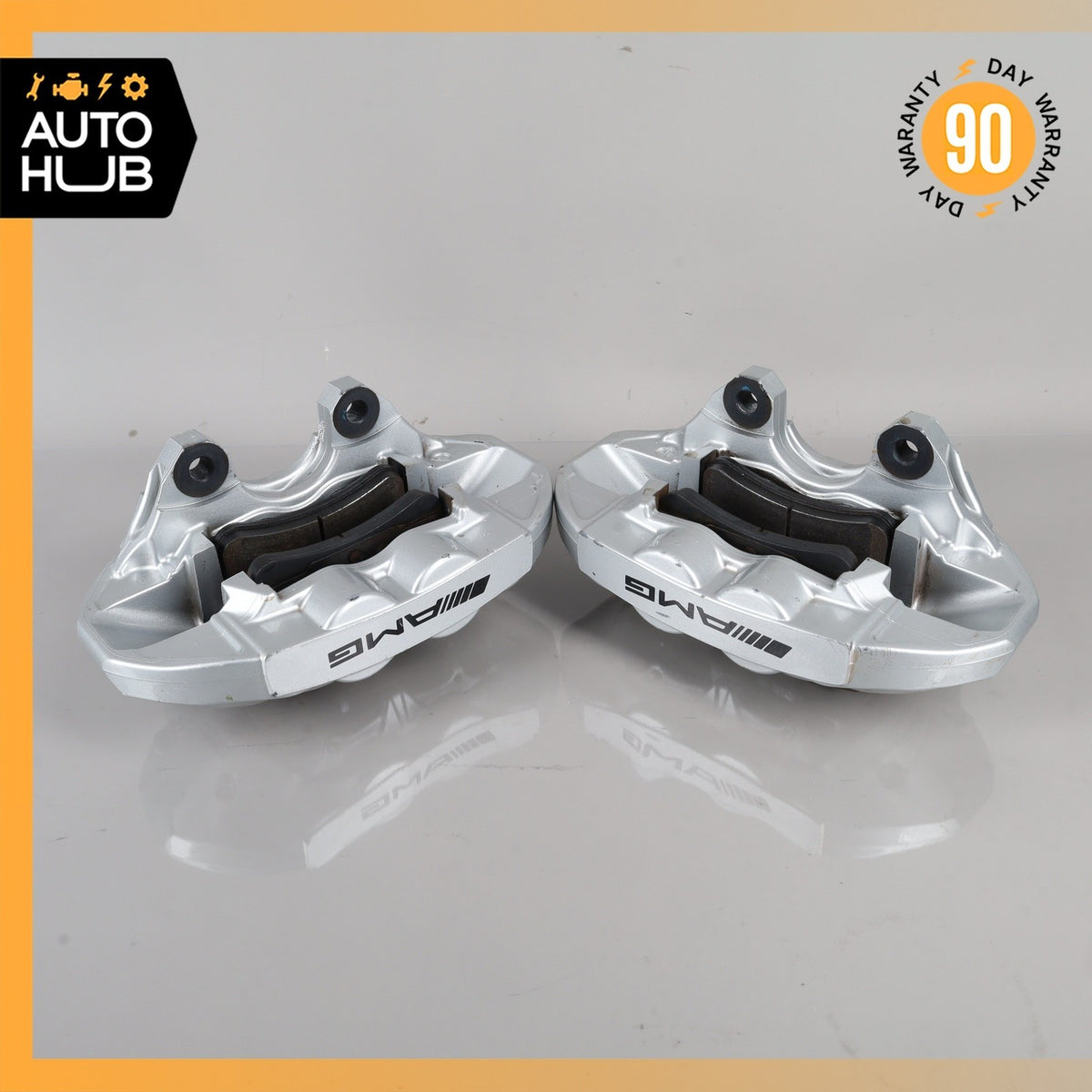 Mercedes W204 C63 AMG Rear Left & Right Side Brake Calipers Set OEM - photo 16