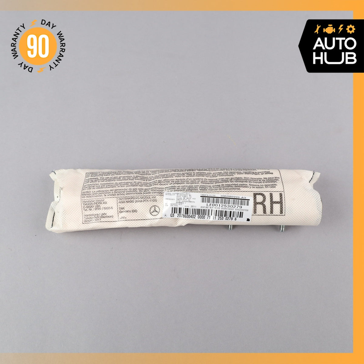 Mercedes W204 C250 E550 E350 Front Right Side Seat Airbag Air Bag OEM - photo 2