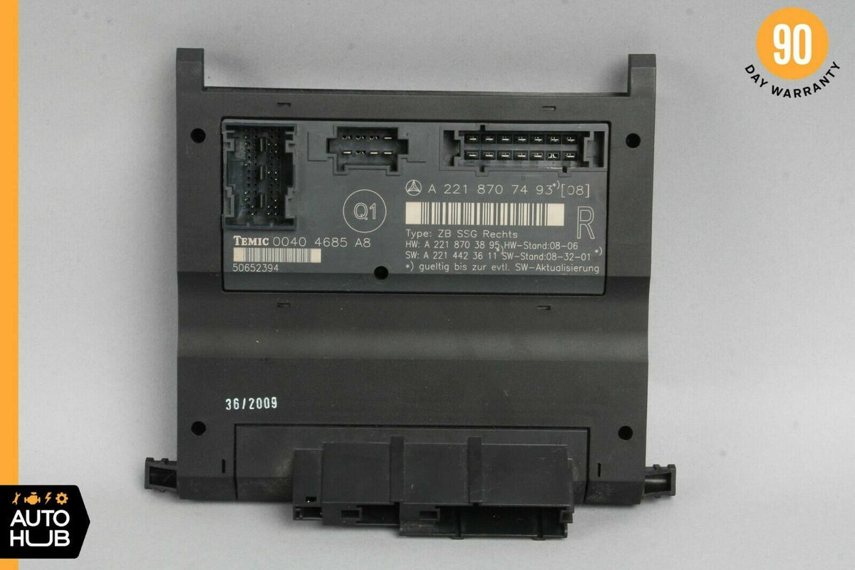 07-13 Mercedes W221 S400 S550 S350 Front Right Side Under Seat Control Unit OEM - photo 7