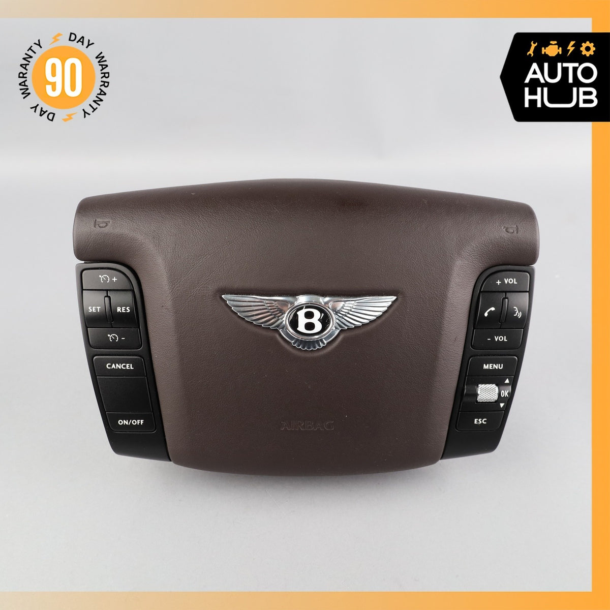 03-13 Bentley Continental GTС Flying Spur Driver Steering Wheel Airbag OEM 43k - photo 2