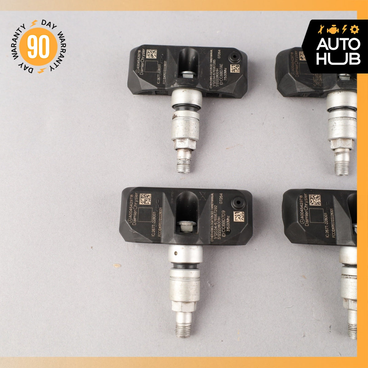 06-11 Mercedes W219 CLS550 S600 S550 TPMS Tire Pressure Sensor 315 Mhz Set OEM - photo 3