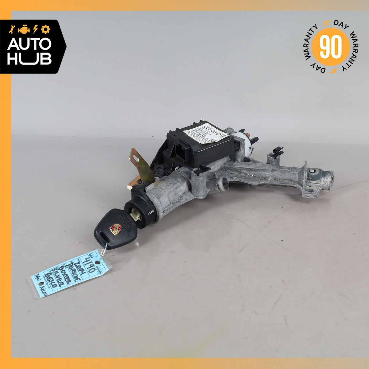 Porsche Boxster 986 Ignition Lock Cylinder Housing w/ Key OEM - photo 2