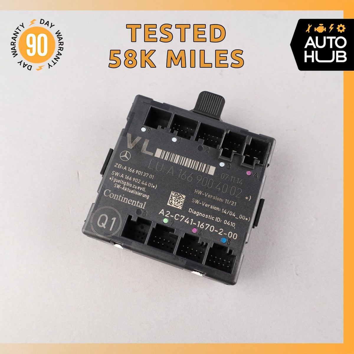 12-20 Mercedes W117 CLA250 GLA250 Front Left Side Door Control Module OEM - photo 1