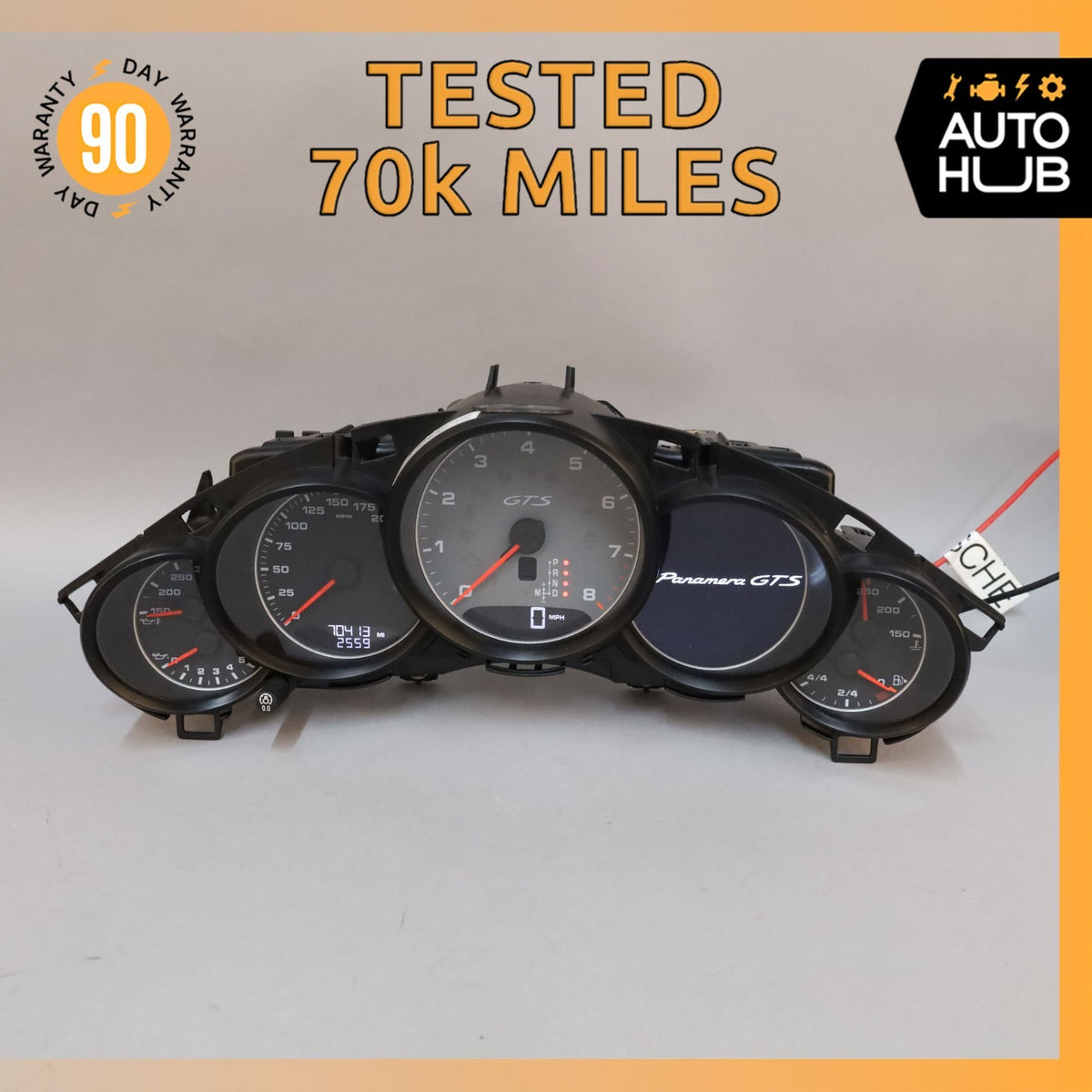 2013 Porsche Panamera 970 GTS 4.8 L Instrument Speedometer Cluster OEM 70k - photo 1