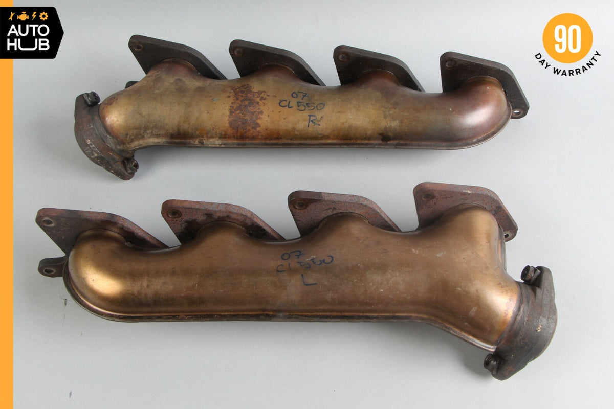 07-11 Mercedes W216 CL550 S550 5.5 V8 Exhaust Manifold Left & Right Set of 2 OEM - photo 4