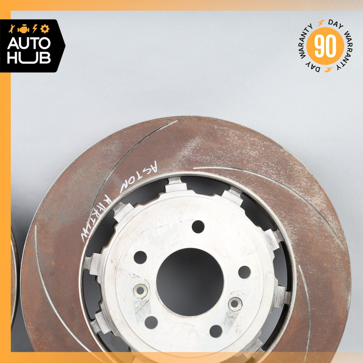 12-15 Aston Martin Rapide Front Brake Rotors Disc Left & Right Set OEM 11k - photo 3