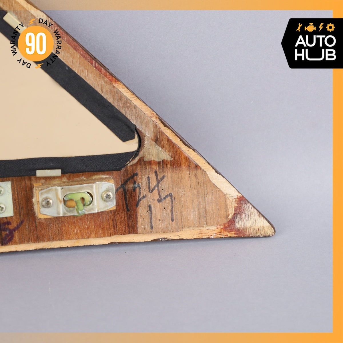 81-98 Rolls Royce Seraph Spirit Rear Right Quarter Vanity Glass Mirror Wood OEM - photo 14