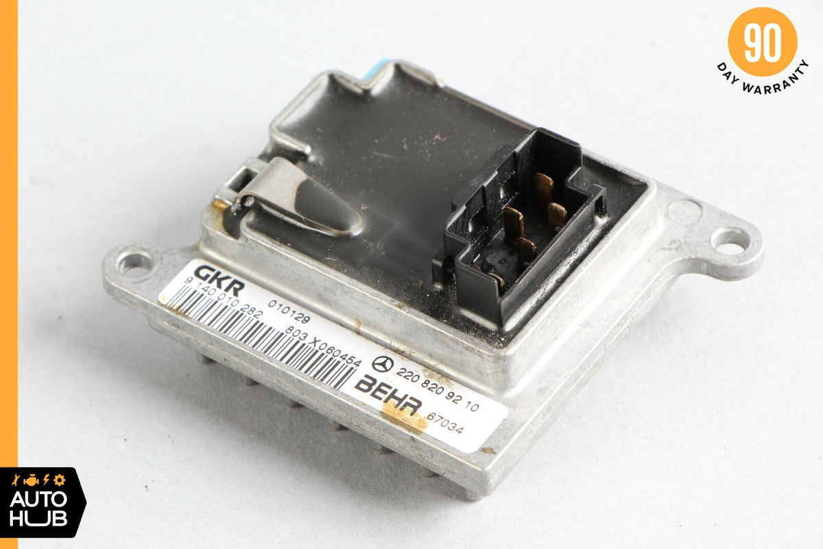00-06 Mercedes W220 S500 S600 Rear AC Air Conditioning Blower Resistor OEM - photo 1