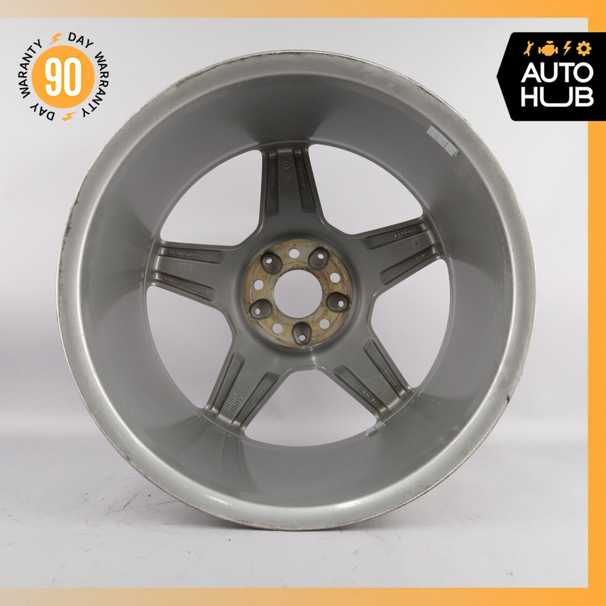 Mercedes W221 S550 CL550 AMG 9.5 x 19 19" Rear Wheel Rim Silver 2214016102 OEM - photo 9