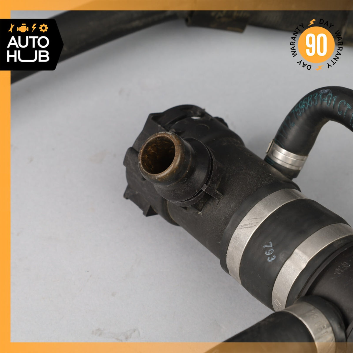 2012 BMW F30 328i Engine Motor Coolant Hose Pipe 7589953 OEM - photo 5