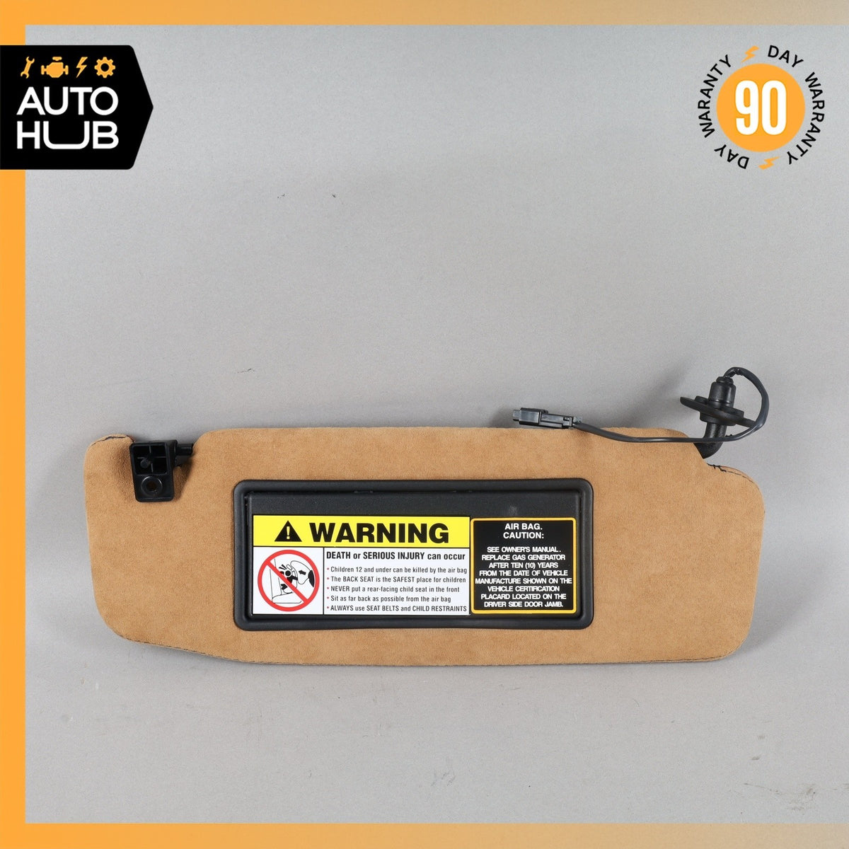 02-07 Maserati M138 4200 Coupe Right Side Sunvisor Sun Visor Suede OEM 31k - photo 2