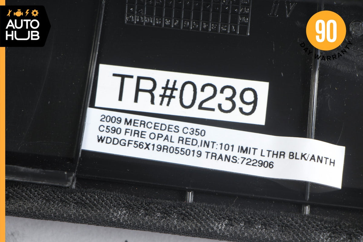 08-14 Mercedes W204 C350 C250 Front Left Interior Trim Panel A Pillar Black OEM - photo 12