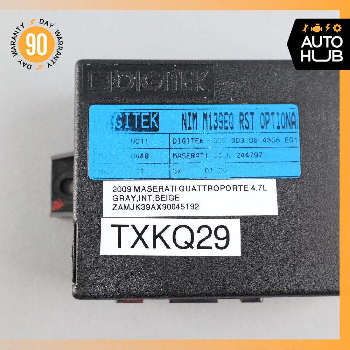 09-13 Maserati Quattroporte M139 4.7L  Roof Control Module OPT OEM 50k - photo 8