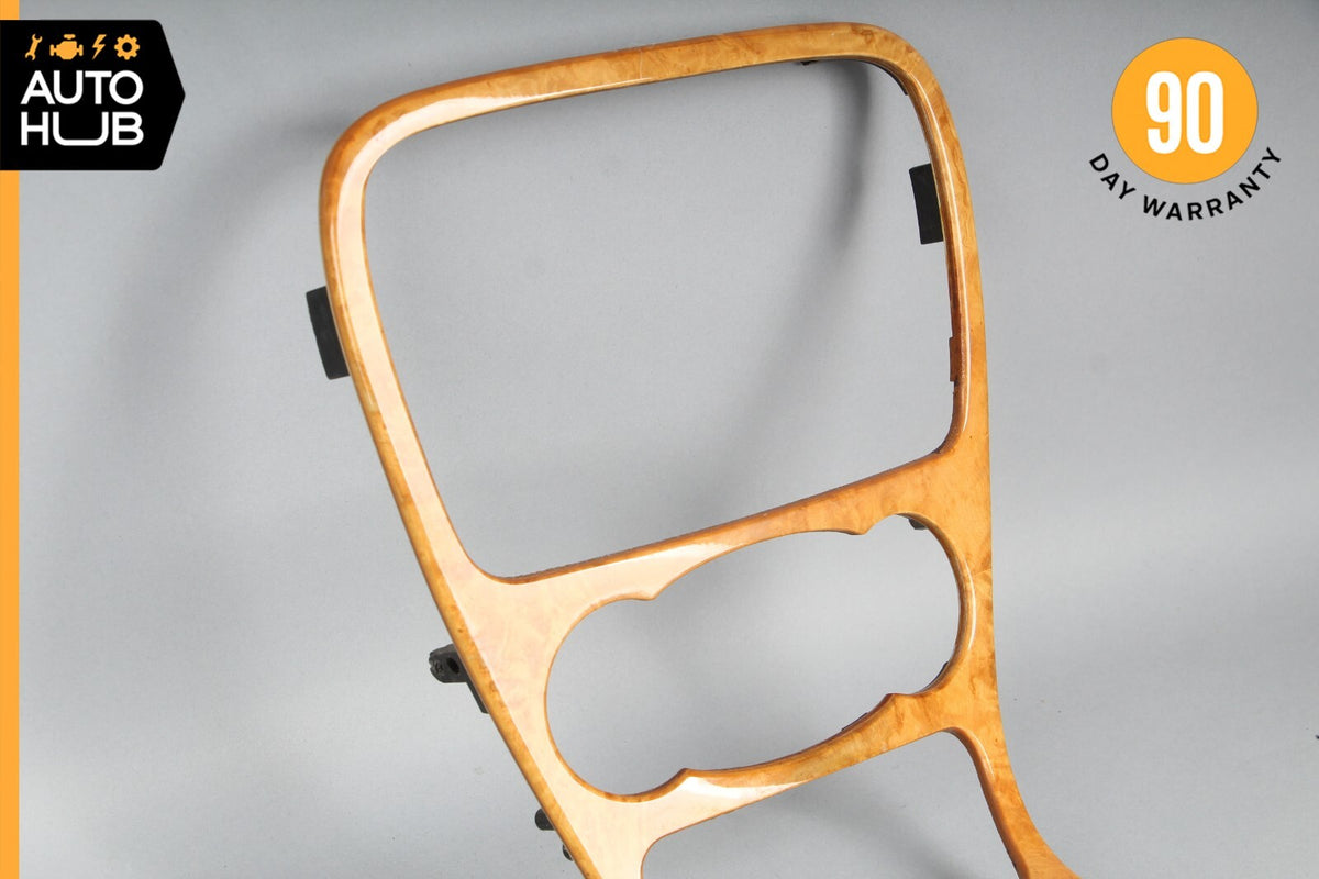 03-04 Mercedes R230 SL500 SL600 Center Console Trim Bezel Wood 2306803739 OEM - photo 7