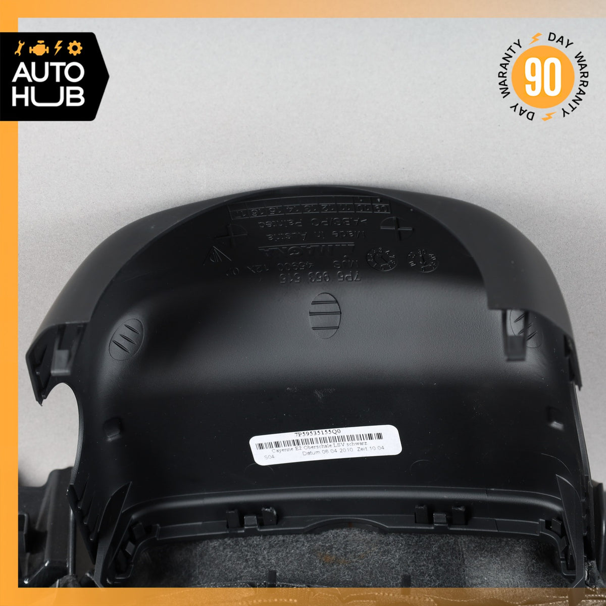 11-18 Porsche Cayenne 958 Steering Column Cover Trim Black OEM - photo 9