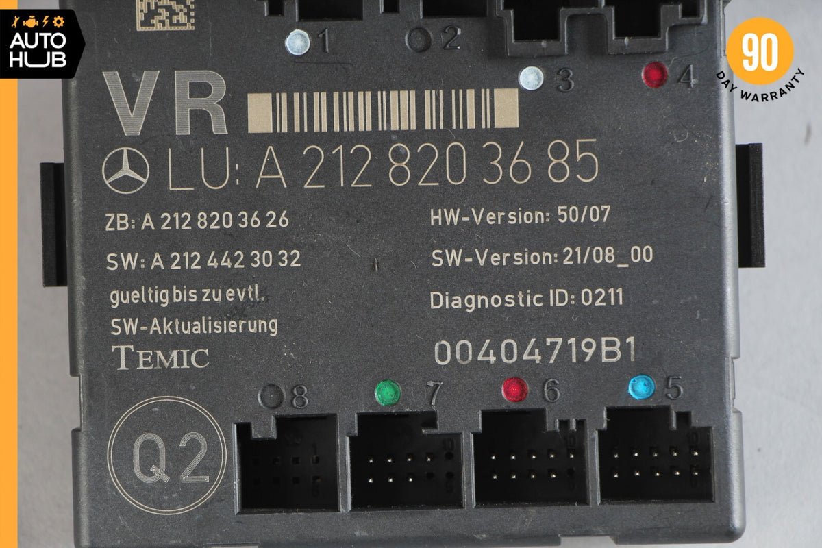 08-18 Mercedes W212 E350 C300 E400 Front Right Side Door Control Module OEM - photo 9