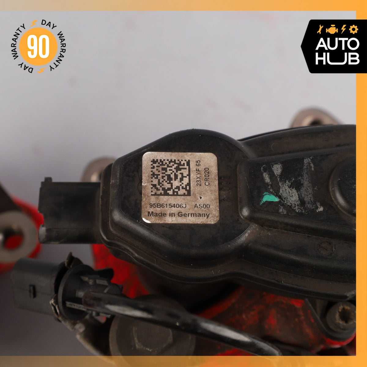 15-25 Porsche Macan 95B Rear Brake Calipers Left & Right Set w/ Actuator Red OEM - photo 18